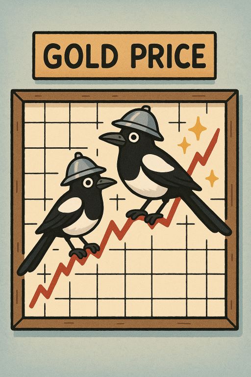 Magpie-Wearing-Tin-Hat Magpie Wearing Tin Hat